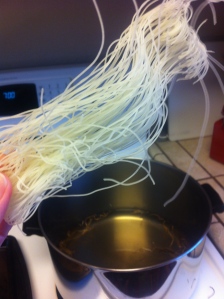 Pre-cooked noodles